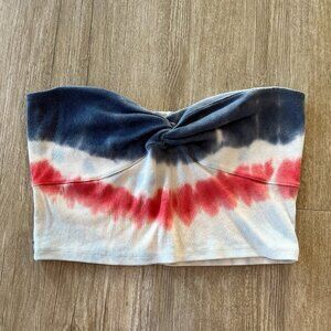 Womens Aeropostale Red/White/Blue Strapless Top - XL